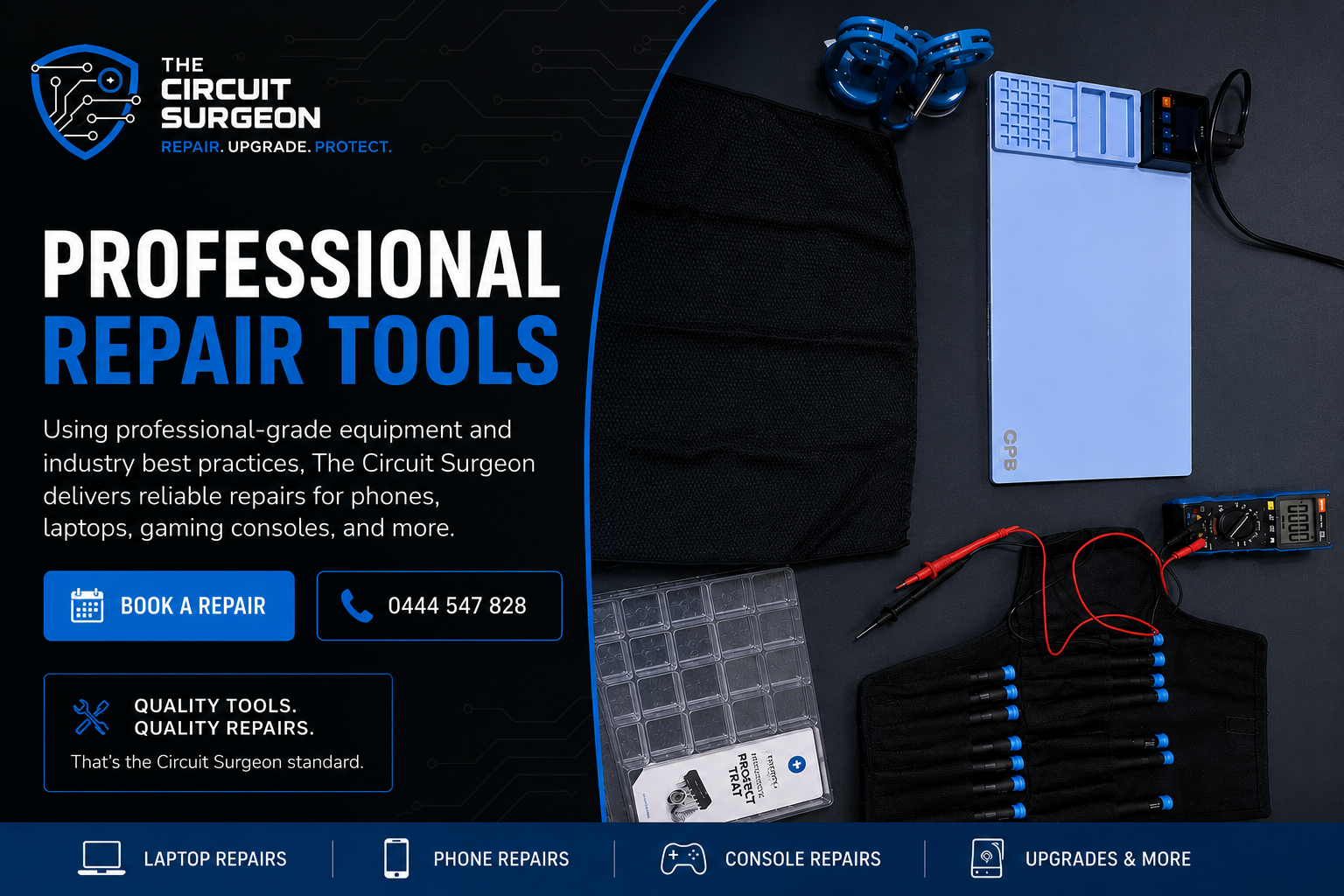 The Circuit Surgeon — professional repair tools
